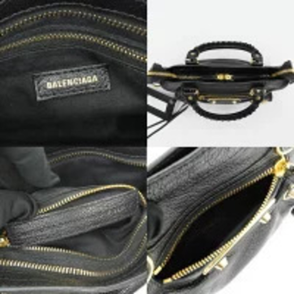 Balenciaga Metallic City Black Hand Shoulder Bag - Picture 6 of 6